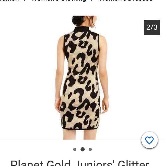 NWT Planet Gold Junior's Leopard Print sweater dress Size S - Picture 3 of 15